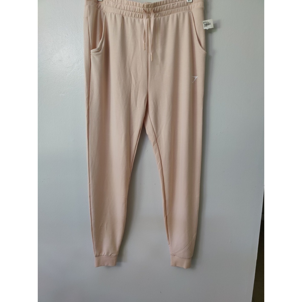 Gymshark Joggers Sweatpants Light Pink Pockets Athletic Women Size XXL New